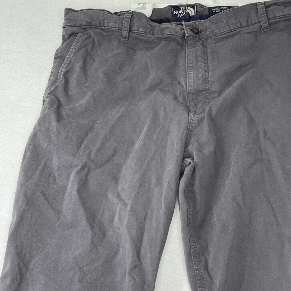 The North Face Mens Size 38 Short‎ Solid Grey Straight Leg Utility Pants